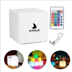 Personalized Decorative LED Cube Light Stool for Pool Party